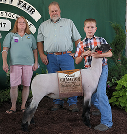 Champion Bred & Owned Market Lamb 2017 Tri-County Fair Champion Bred & Owned Market Lamb 2017 Tri-County Fair