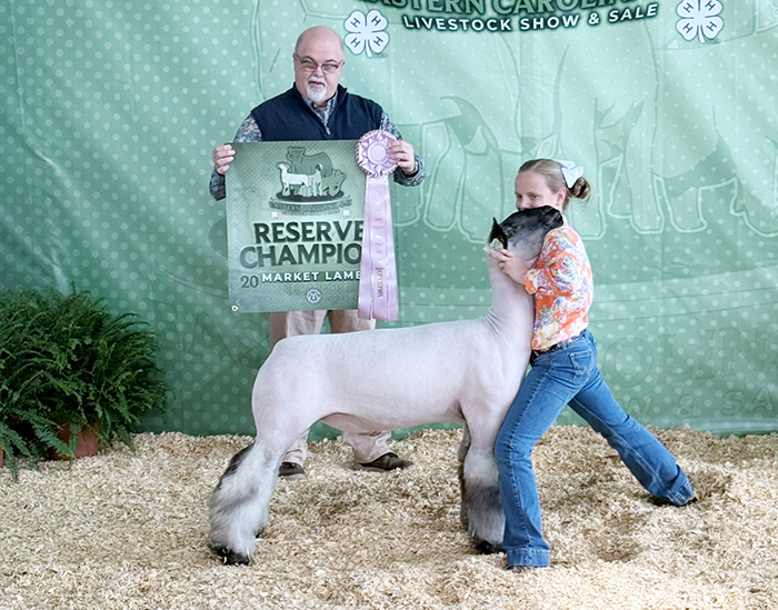 Reserve Champion Market Lamb Eastern Carolina Livestock Show & Sale Reserve Champion Market Lamb Eastern Carolina Livestock Show & Sale