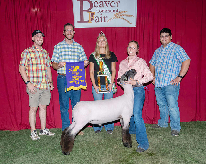 Grand Champion Market Lamb Beaver Community Fair Grand Champion Market Lamb<br />
Beaver Community Fair