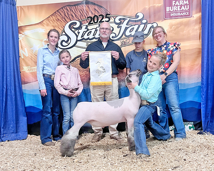 3rd Overall Market Lamb Champion Middleweight BFX North Carolina State Fair 3rd Overall Market Lamb<br />
Champion Middleweight BFX<br />
North Carolina State Fair